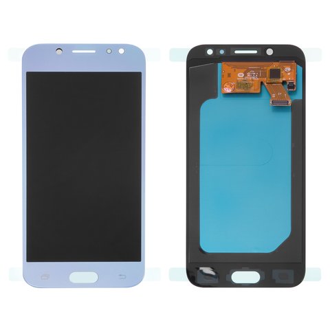 Дисплей для Samsung J730 Galaxy J7 (2017), золотистий, без логотипа, без рамки, High Copy, (OLED) Прев'ю 1