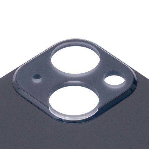 Задняя панель корпуса для iPhone 13 mini, черная, не нужно снимать стекло камеры, big hole, midnight Превью 1