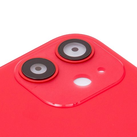 Задняя панель корпуса для iPhone 11, красная, со стеклом камеры, small hole Превью 1