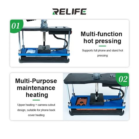 Soporte RELIFE LS5 SE, para desensamblar dispositivos móviles, con control de temperatura hasta 80 °C, con calefacción Vista previa  2