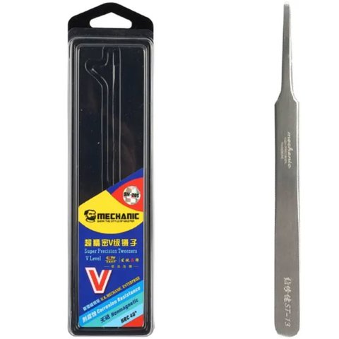 Пінцет монтажний Mechanic ST-13, прямий, 115 мм Прев'ю 1