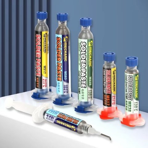 BGA паста Mechanic MS17, Sn 96,5%,  Ag 3%, Cu 0,5%, 217 °C, 20 г Прев'ю 2