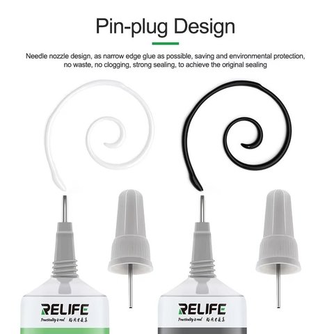 Клей-герметик RELIFE T7000, для приклеювання дисплея/сенсорного екрана, 15 мл, чорний Прев'ю 3