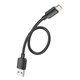 USB кабель Hoco X96, USB тип-C, USB тип-A, 25 см, 100 Вт, 6 А, черный, #6942007609425 Превью 1