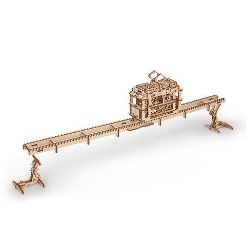 Mechanical 3D Puzzle UGEARS Tram Preview 7