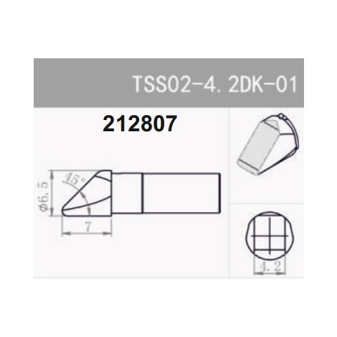 Soldering Iron Tip Quick TSS02-4.2DK-01 Preview 1